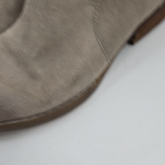 Born Gray and Brown Ankle Booties with Braided Detail - Picture 5 of 16